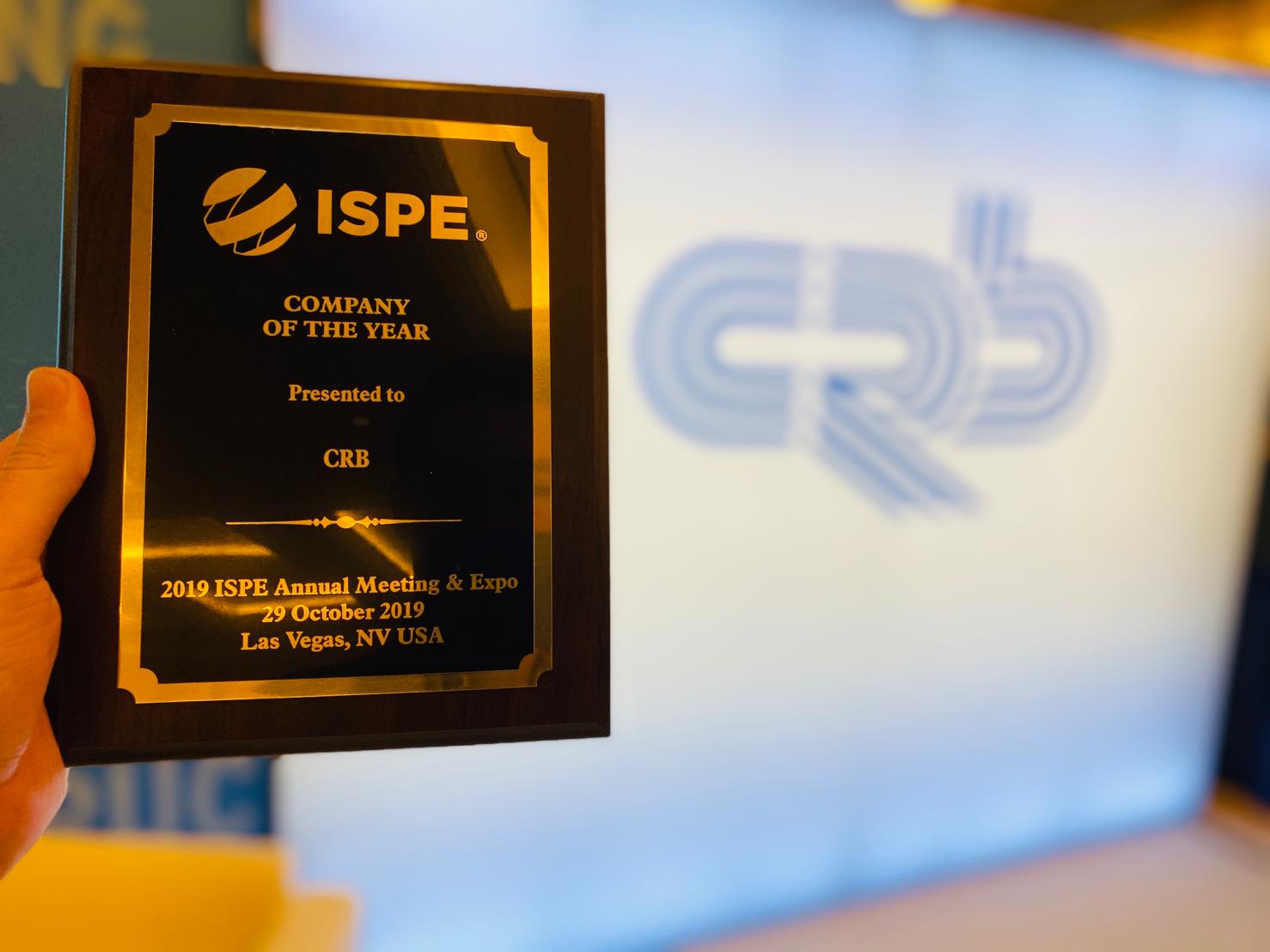 CRB Wins ISPE Company of the Year, Reflecting Region’s Continued Cell and Gene Therapy Industry Growth