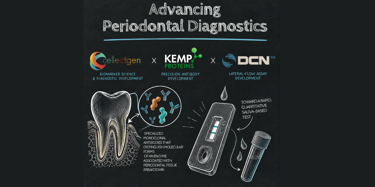 CellectGen Advances Periodontal Diagnostics in Collaboration with Kemp Proteins and DCNDx